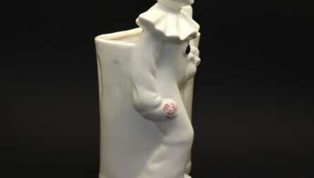 Figurine / Vase "Pierrot", Porcelain, Height: 21 cm