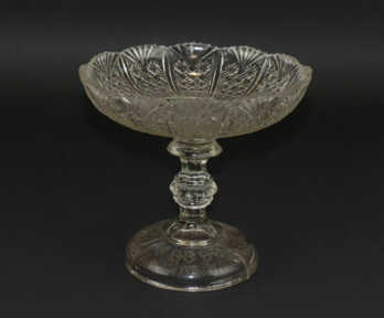 Fruit dish, Glass, the beginning of the 20th cent., Height: 19 cm