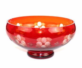 Fruit dish, Coloured glass, Height: 10.3 cm