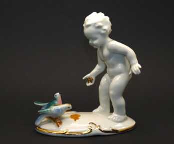 Figurine "Putti", Porcelain, Germany, Height: 14 cm