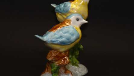 Figurine "Birds", Porcelain, "Grafenthal", GDR, Germany, Height: 16 cm