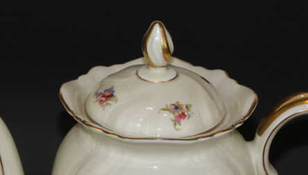 Tea service, Gilding, Porcelain "Rosenthal Kronach German Viktoria", Germany