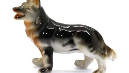Figurine "Dog", Porcelain, Height: 7 cm