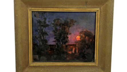 Autors - "Aleksejs Aleksandrovičs Šišovs (1904-1988)", Glezna (Kartons, Eļļa), 42.3x36.9 cm