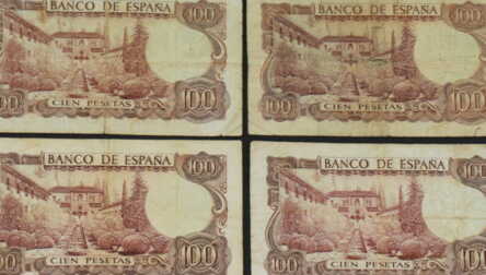 Banknotes (4 pcs.) "100 Pesetas", 1970, Spain