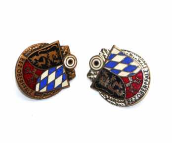 Badges (2 pcs.) "Shooting competition in the Upper Palatinate", Germany