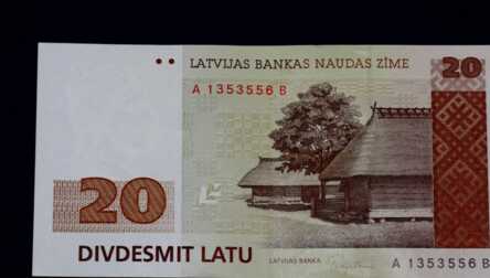 Banknote "20 Lats", 1992, Latvia