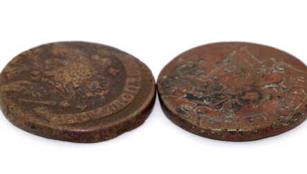 Монеты (2 шт) "5 Копеек", 1778, 1780 год, XF, Российская империя