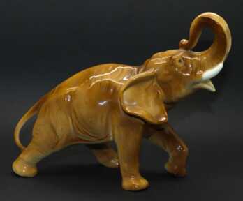 Figurine "Elephant", Porcelain, Height: 18 cm