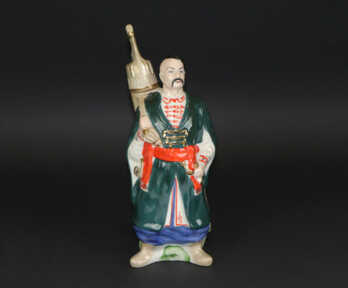 Figurine / Karafe "Cossack", Porcelain, Porcelain factory of Gorodnitsa, Height: 30 cm