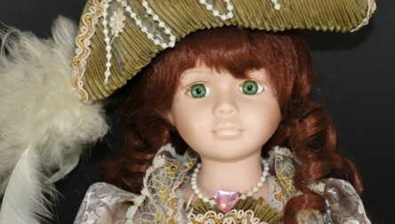 Кукла, Фарфор, Высота: 41.5 см