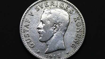 Monēta "2 Kronas", Sudrabs, 1913. gads, Zviedrija