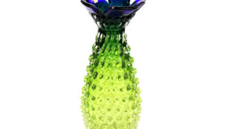 Vase, Coloured glass, Height: 23.5 cm