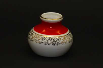 Mini vase, Porcelain, Riga porcelain-faience factory, Riga (Latvia), Height: 6 cm