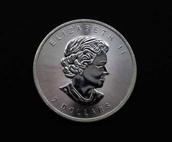 Монета "2 Доллара. Волк", Серебро, 999 Проба, 2015 год, Канада