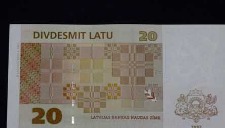 Banknote "20 Latu", 1992. gads, Latvija