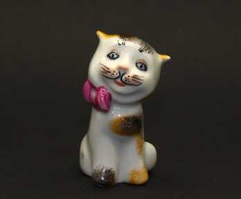 Figurine "Cat", Porcelain, Korosten Porcelain Factory, USSR