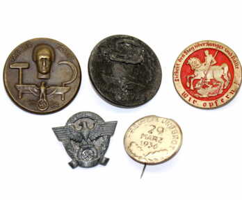Badges (5 pcs.), Third Reich, Germany