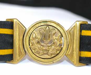 Latvian Army military orchestra belt buckle, Parade  belt, Latvia, 20-30ies of 20th cent.