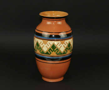 Vase "National ornament", Ceramics, Sculpture's work, Author's signature, M.S. Kuznetsov manufactory