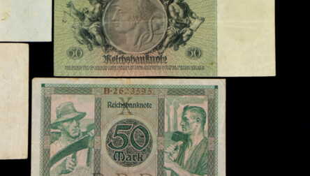 Banknotes (10 pcs.), "50, 100, 500, 500.000 Marks and 2, 5, 20 million Marks", 1914, 1920, 1921, 1922, 1923, 1924, Germany