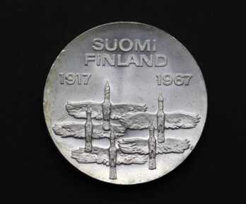 Monēta "10 Markas", Sudrabs, 1967. gads, Somija