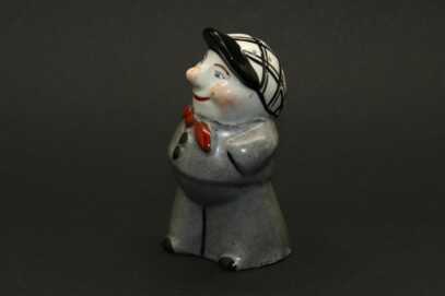 Rare, figurine, A Salt-cellar "An Old Man", porcelain, Riga (Latvia), J.K.Jessen manufactory