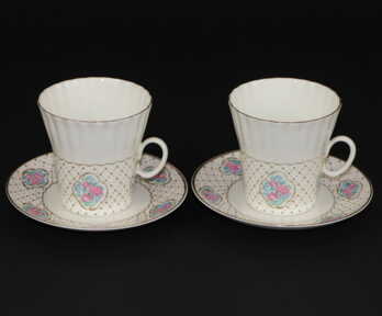 Coffee pairs, Porcelain, LFZ - Lomonosov porcelain factory, USSR