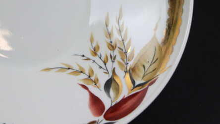 Kafijas servīze, Roku gleznojums, Zeltījums, Porcelāns, LFZ - Lomonosava porcelāna rūpnīca, PSRS