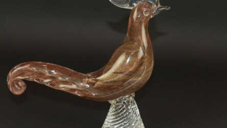 Figurine "Bird", Murano glass, Italy, Height: 22.3 cm