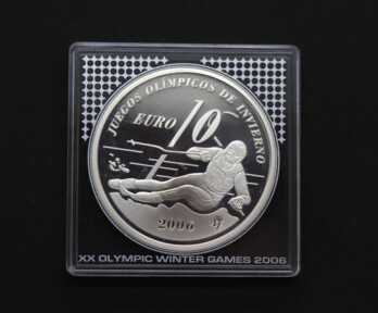 Monēta "10 Eiro", Sudrabs, 2005. gads, Spānija, Svars ar kapsulu: 35.02 Gr.