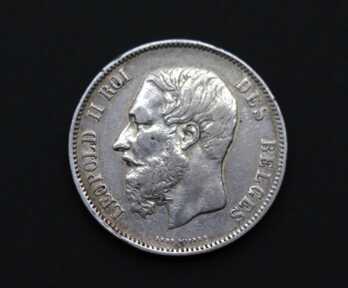 Монета "5 Франков", 1869 год, Серебро, Франция
