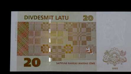 Banknote "20 Latu", 1992. gads, Latvija