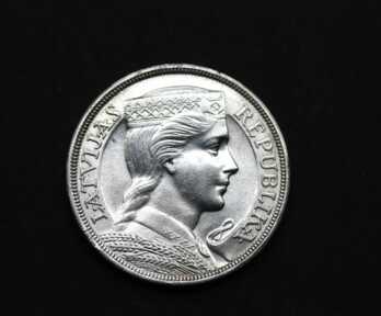Coin "5 Lats", 1931, Silver, Latvia