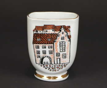 Small vases / Napkin holder "Daugavpils 700", Porcelain, Riga porcelain factory, Riga (Latvia)