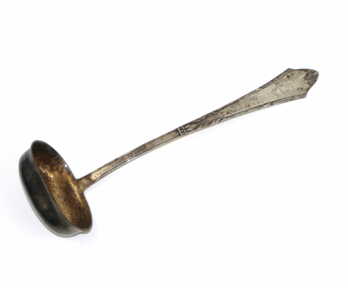 Ladle, Silver, 875 Hallmark, Master - "HB" Hermann Bank, the 20ties-30ties of 20th cent., Latvia, Weight: 250 Gr.