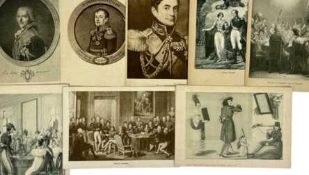 Папка с иллюстрациями  (47 шт.) "Александр I и двенадцатый год", Российская империя