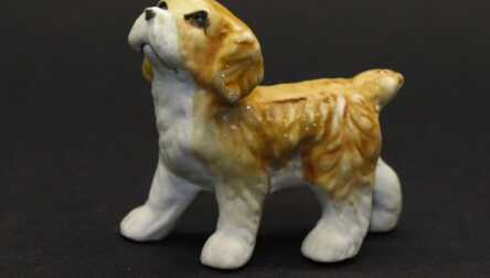 Figurine "Dog", Porcelain, Height: 5.5 cm