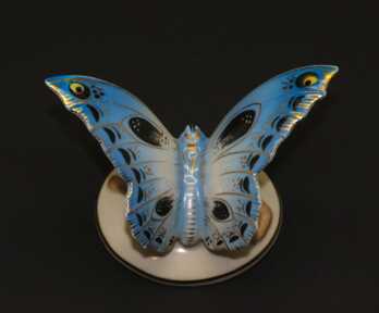 Figurine "Butterfly", Porcelain, Gold  mark!, Riga porcelain-faience factory, Riga (Latvia)