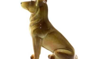 Figurine "Dog", Porcelain, Height: 17.5 cm