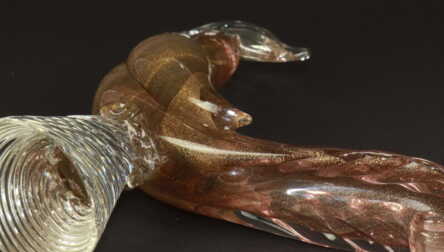 Figurine "Bird", Murano glass, Italy, Height: 22.3 cm