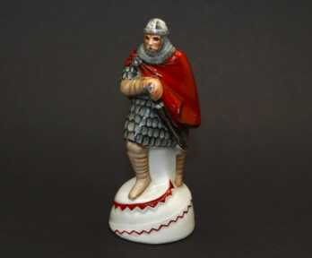 Statuette / Chess figure, Porcelain, Riga ceramics factory, the 41-47ties of 20th cent., Riga (Latvia)