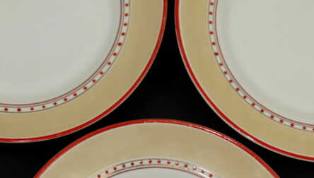 Plates (6 pcs.), Porcelain, Riga porcelain factory, Tallinn Art Products Combine "KFK"