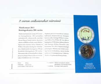 Монета "2 Евро. 200 лет Королевству", 2013 год, Нидерланды 