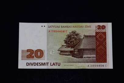 Banknote "20 Lats", 1992, Latvia