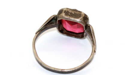Ring, Silver, 835 Hallmark, Size: 16.3 mm, Weight: 2.95 Gr.