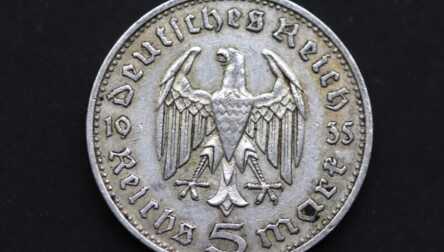 Монета "5 Марок", Серебро, 1935 год, Германия