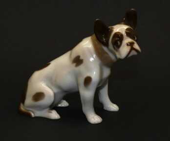 Figurine "Bulldog", Porcelain, "Rosenthal, Germany, Height: 10 cm