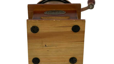 Hand coffee grinder "Cafe", Wood, Metal, Height: 17 cm