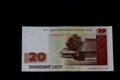 Banknote "20 Latu", 1992. gads, Latvija